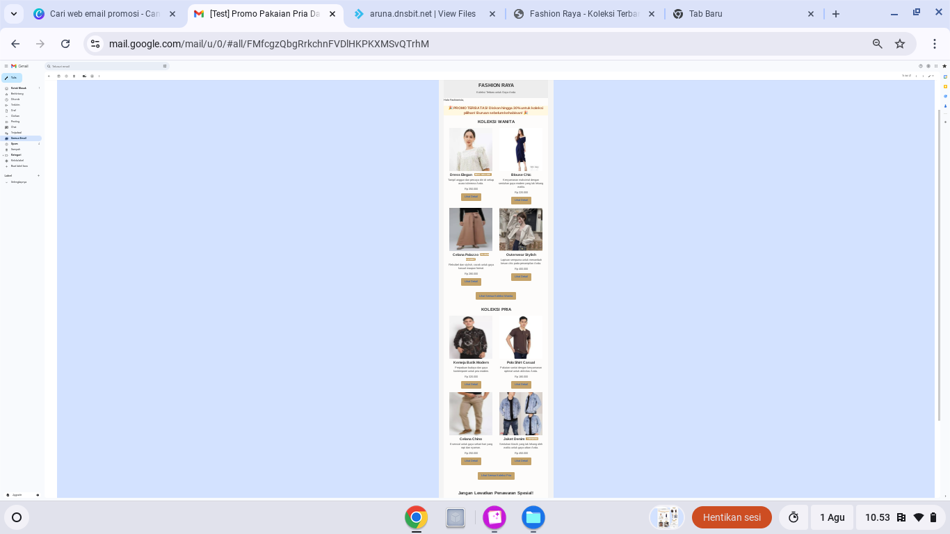 Fashion Promotion Email Design