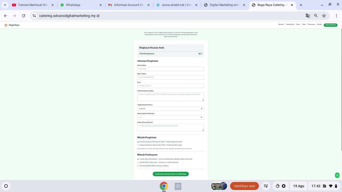 Integrated Online Ordering System