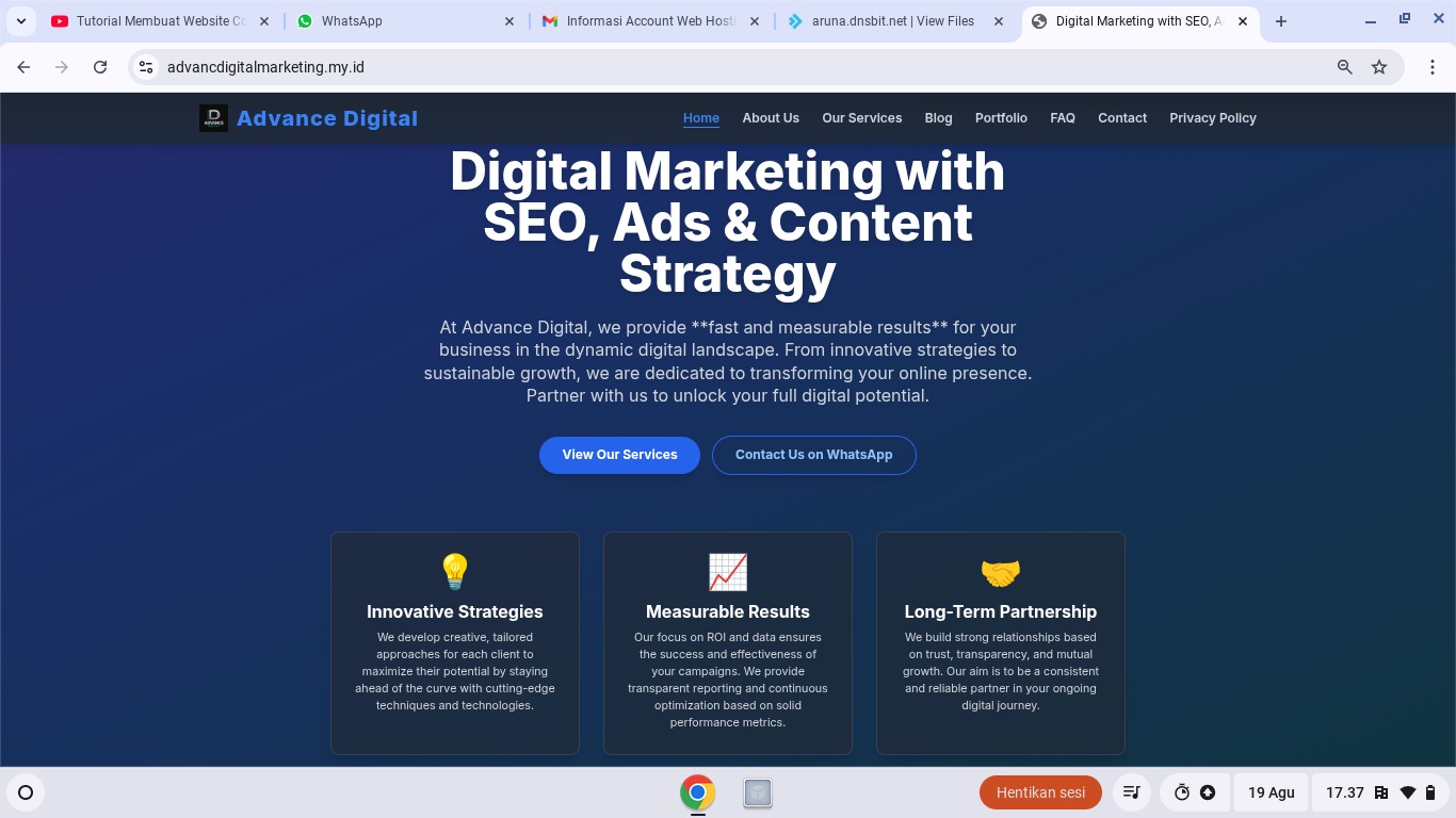 Advance Digital Agency Website